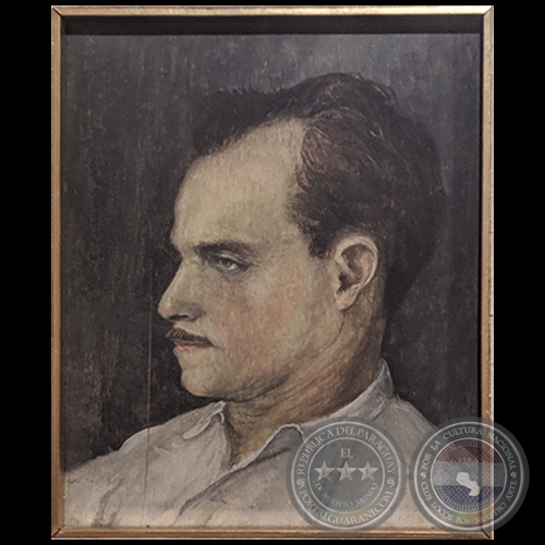 RETRATO DE WERNER BAUNGARTEN - Obra de Luis Toranzos - Año 1960